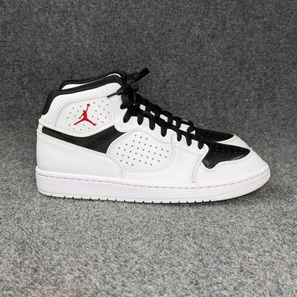 Jordan Access Basketball Shoes Men's 8.5 White Black University Red Athletic